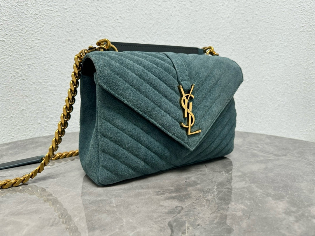 YSL LOULOU QUILTED SUEDE 23x17x9cm #1 - Image 3
