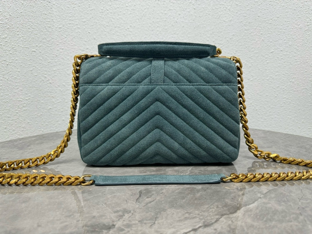 YSL LOULOU QUILTED SUEDE 23x17x9cm #1 - Image 4