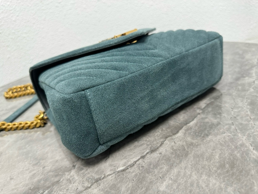 YSL LOULOU QUILTED SUEDE 23x17x9cm #1 - Image 6