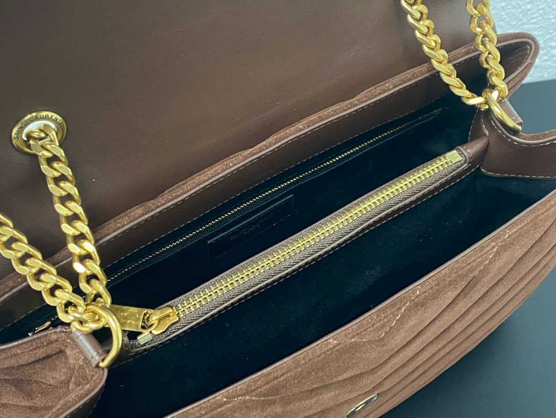 YSL LOULOU QUILTED SUEDE 32x22x9cm - Image 8