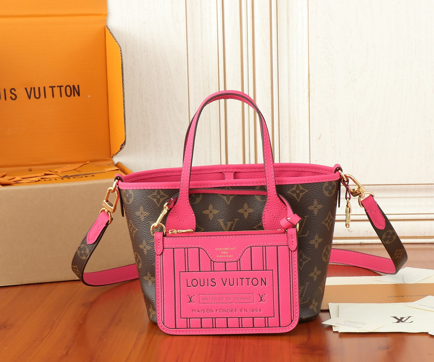 LV Neverfull Bandoulière Inside Out BB M12099 24x14x9cm