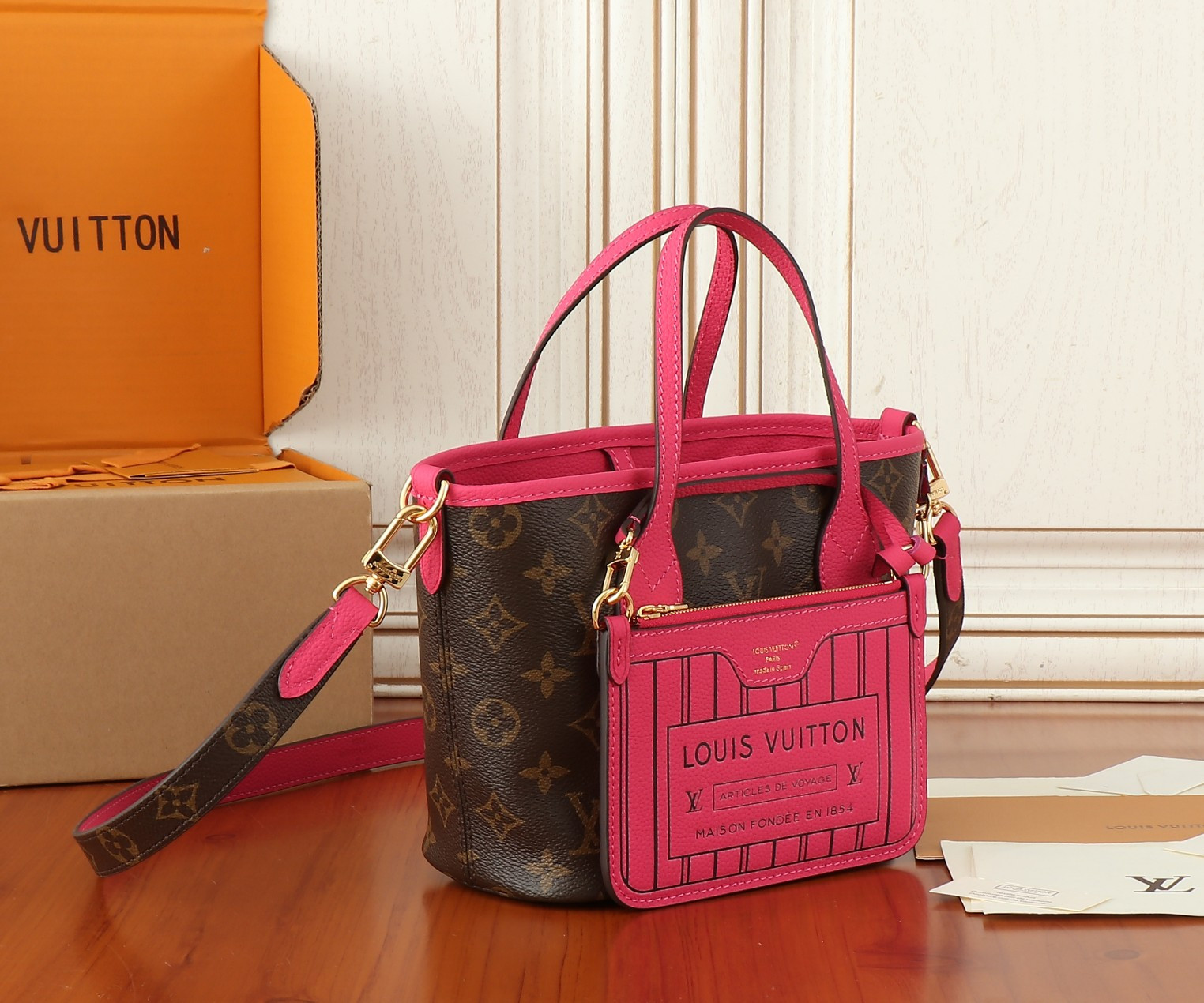 LV Neverfull Bandoulière Inside Out BB M12106 24x14x9cm - Image 7