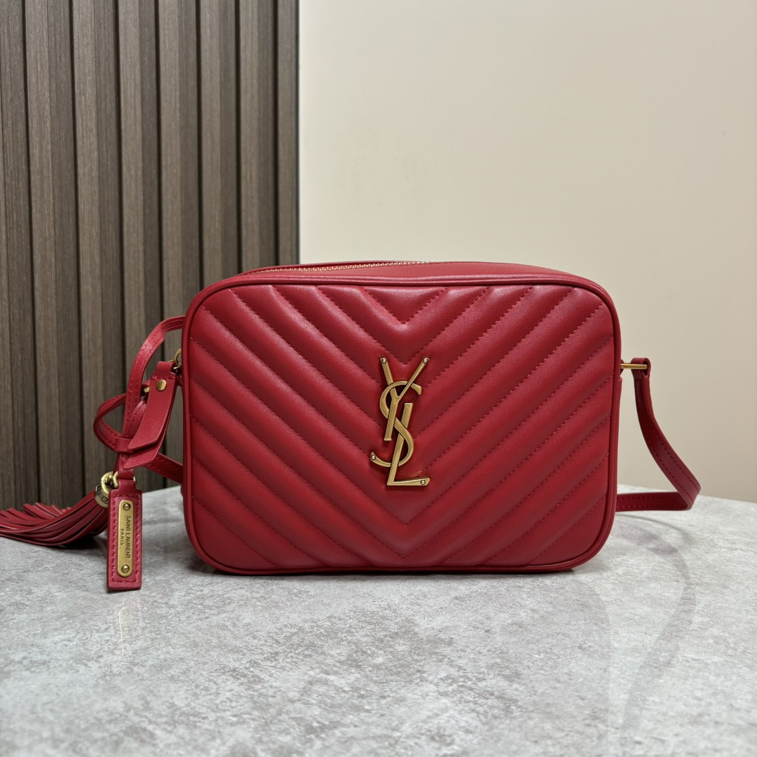 YSL LOU camera bag in quilted leather 23x16x6cm - Image 2