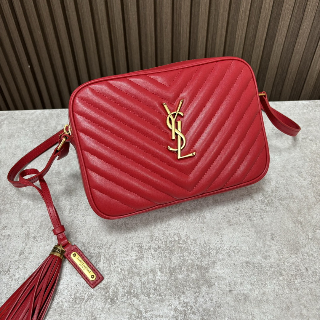 YSL LOU camera bag in quilted leather 23x16x6cm - Image 4