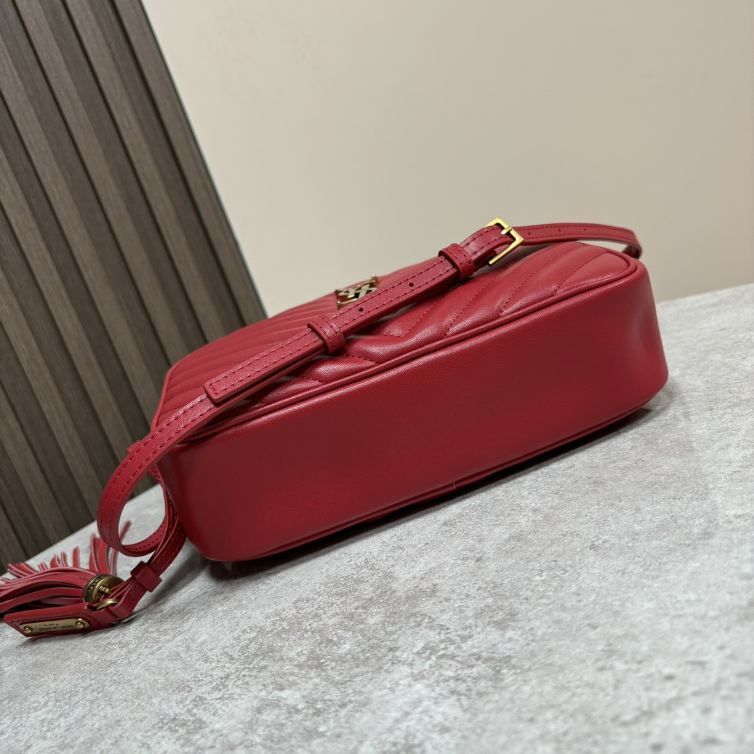 YSL LOU camera bag in quilted leather 23x16x6cm - Image 5