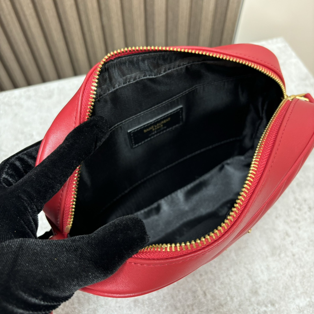 YSL LOU camera bag in quilted leather 23x16x6cm - Image 6