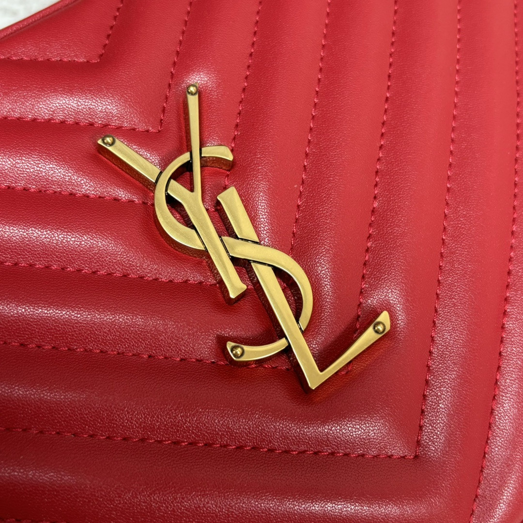 YSL LOU camera bag in quilted leather 23x16x6cm - Image 7