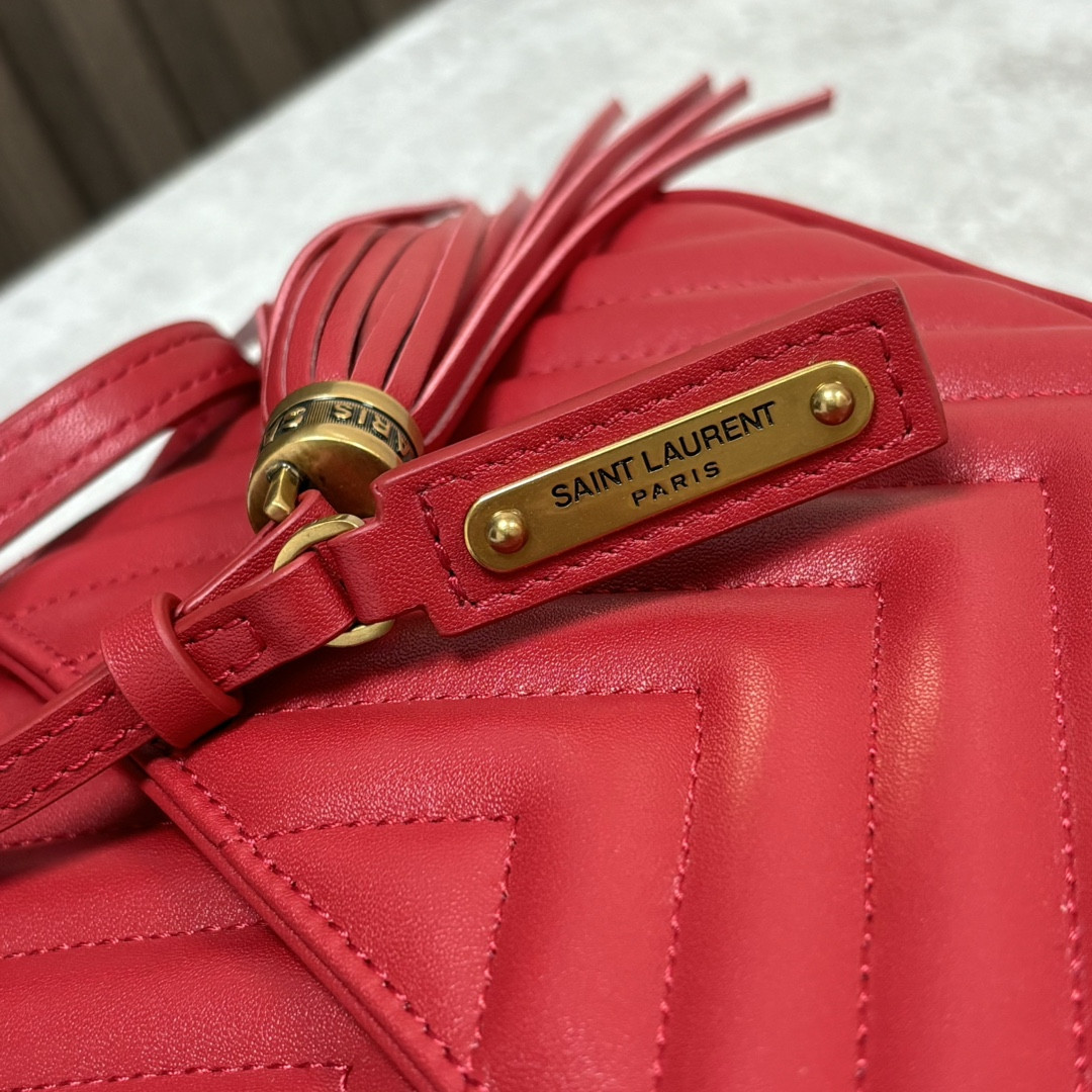 YSL LOU camera bag in quilted leather 23x16x6cm - Image 9