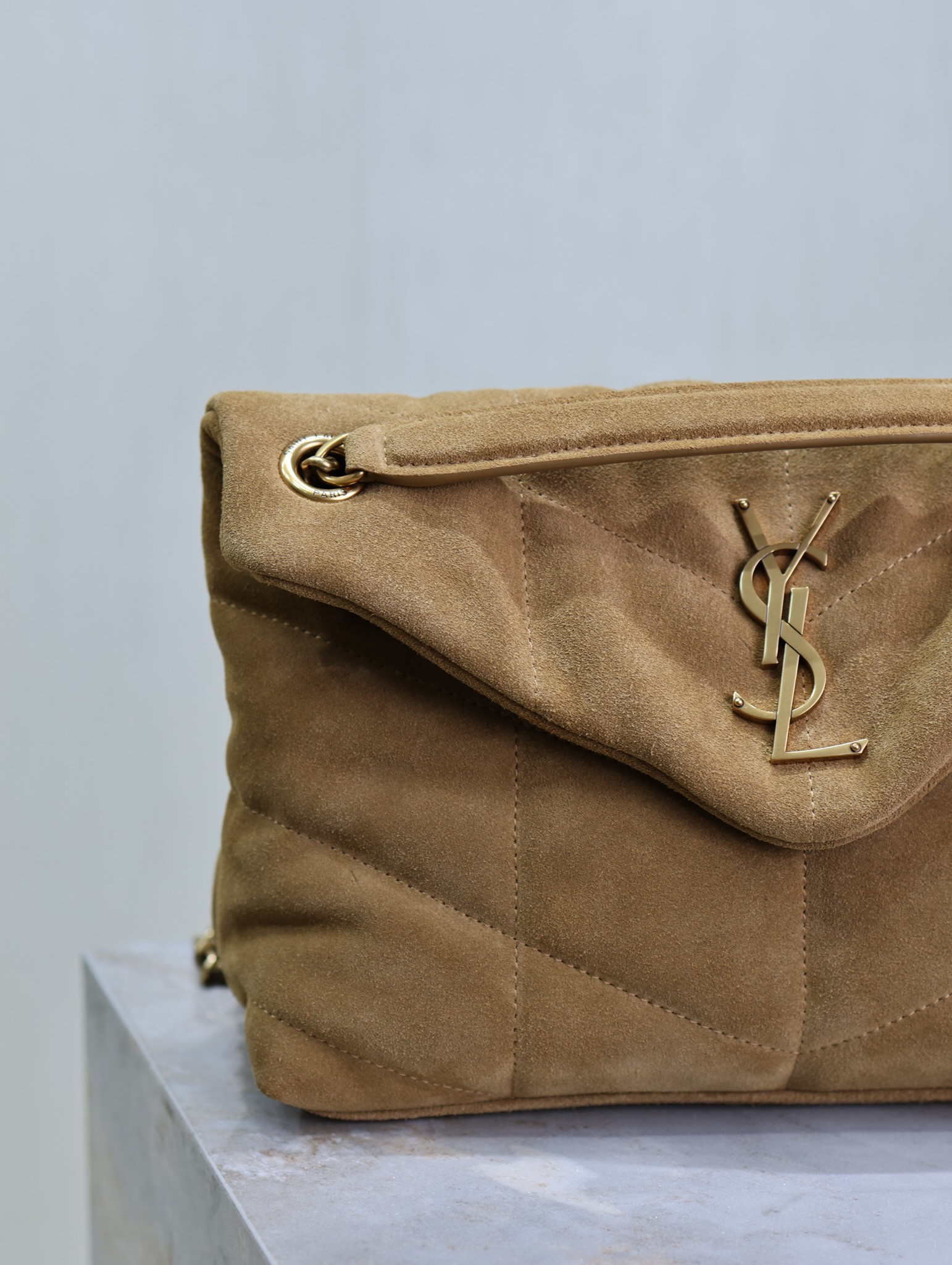 YSL Loulou Small Puffer (Suede) 29 x 17 x 11cm - Image 4
