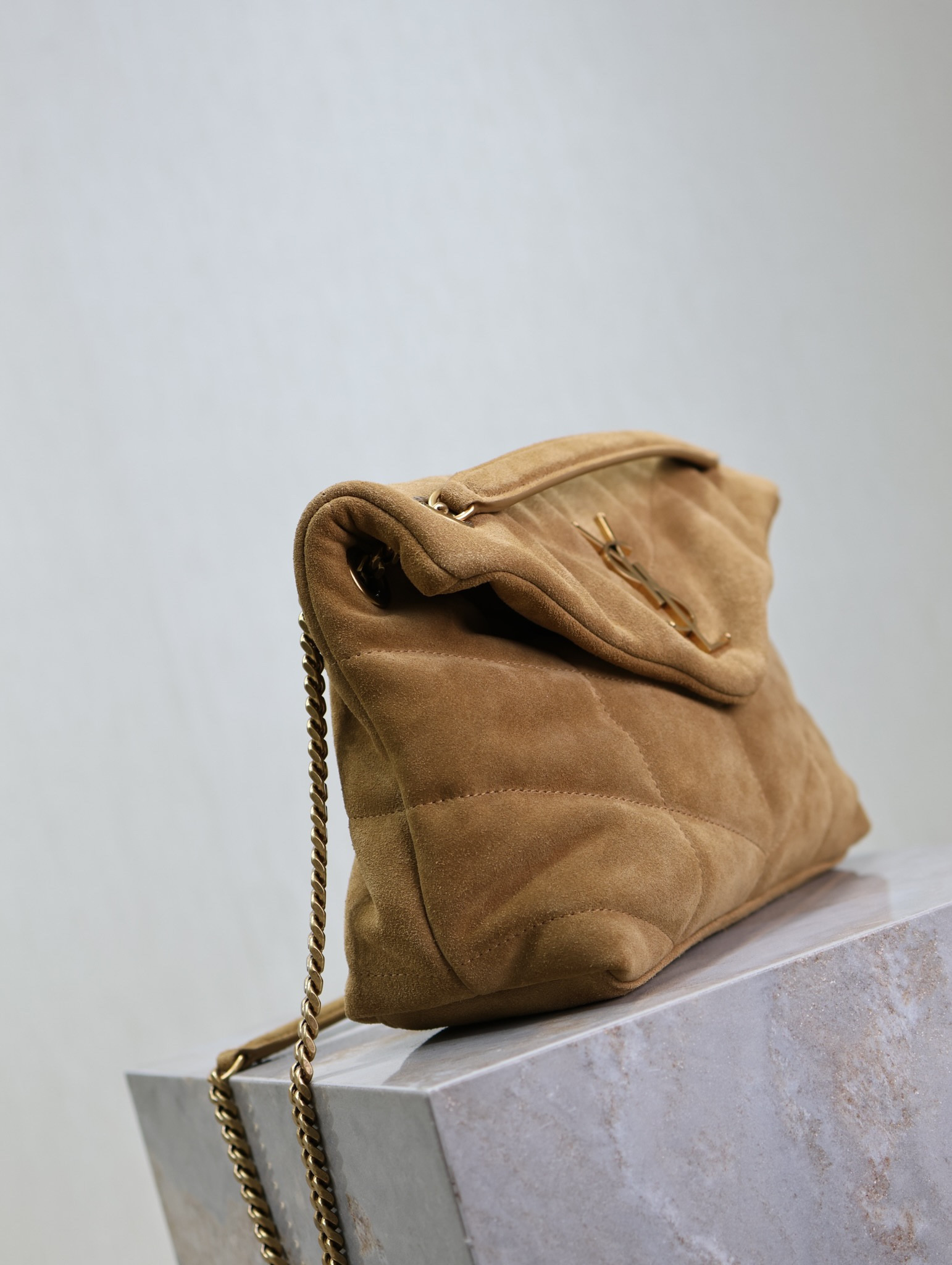 YSL Loulou Small Puffer (Suede) 29 x 17 x 11cm - Image 5