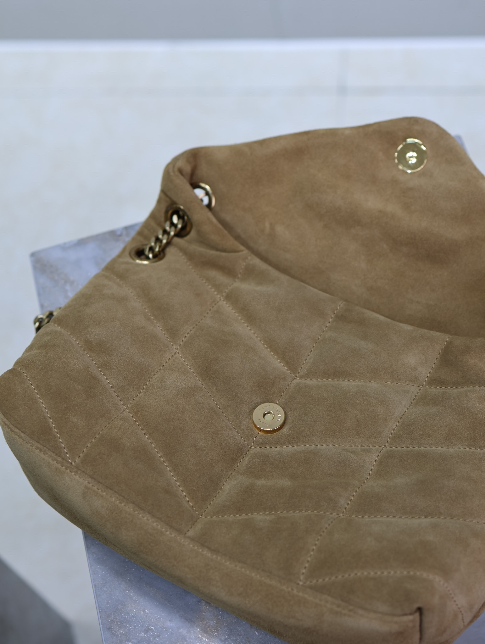 YSL Loulou Small Puffer (Suede) 29 x 17 x 11cm - Image 8
