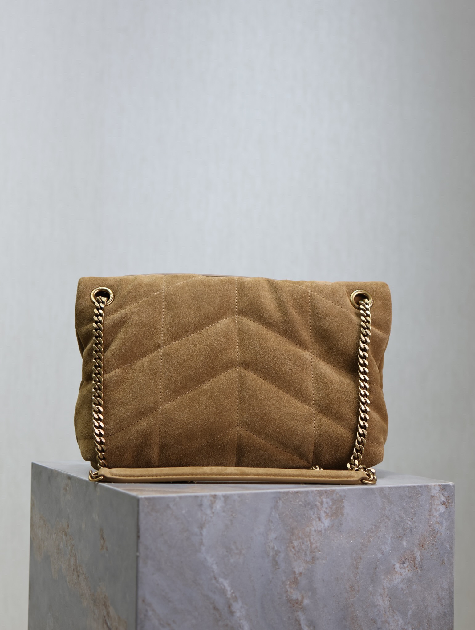 YSL Loulou Small Puffer (Suede) 29 x 17 x 11cm - Image 10
