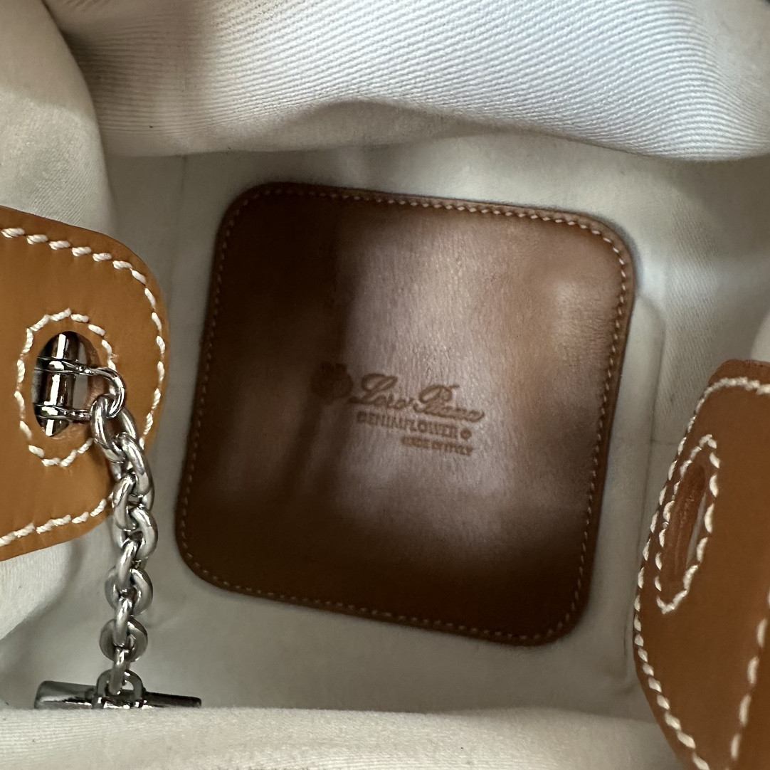 Loro Piana Micro Bale Cotton bag FAM7943 (23*16*14cm) - Image 10
