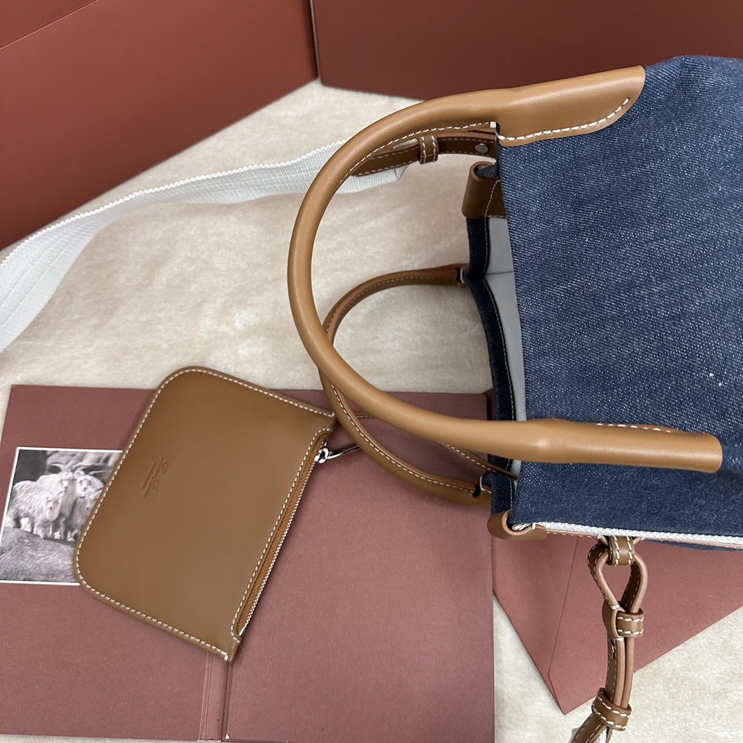 Loro Piana Small Bale Cotton Bag FAN8964 (21*17*17cm) - Image 5