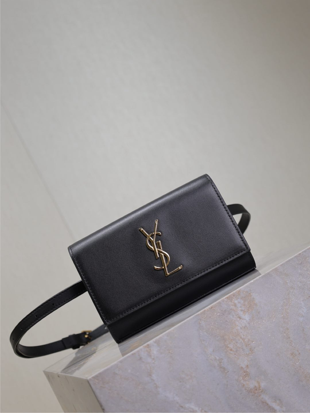 YSL kate belt bag in grain de poudre-embossed leather 18x12x4.5cm - Image 3