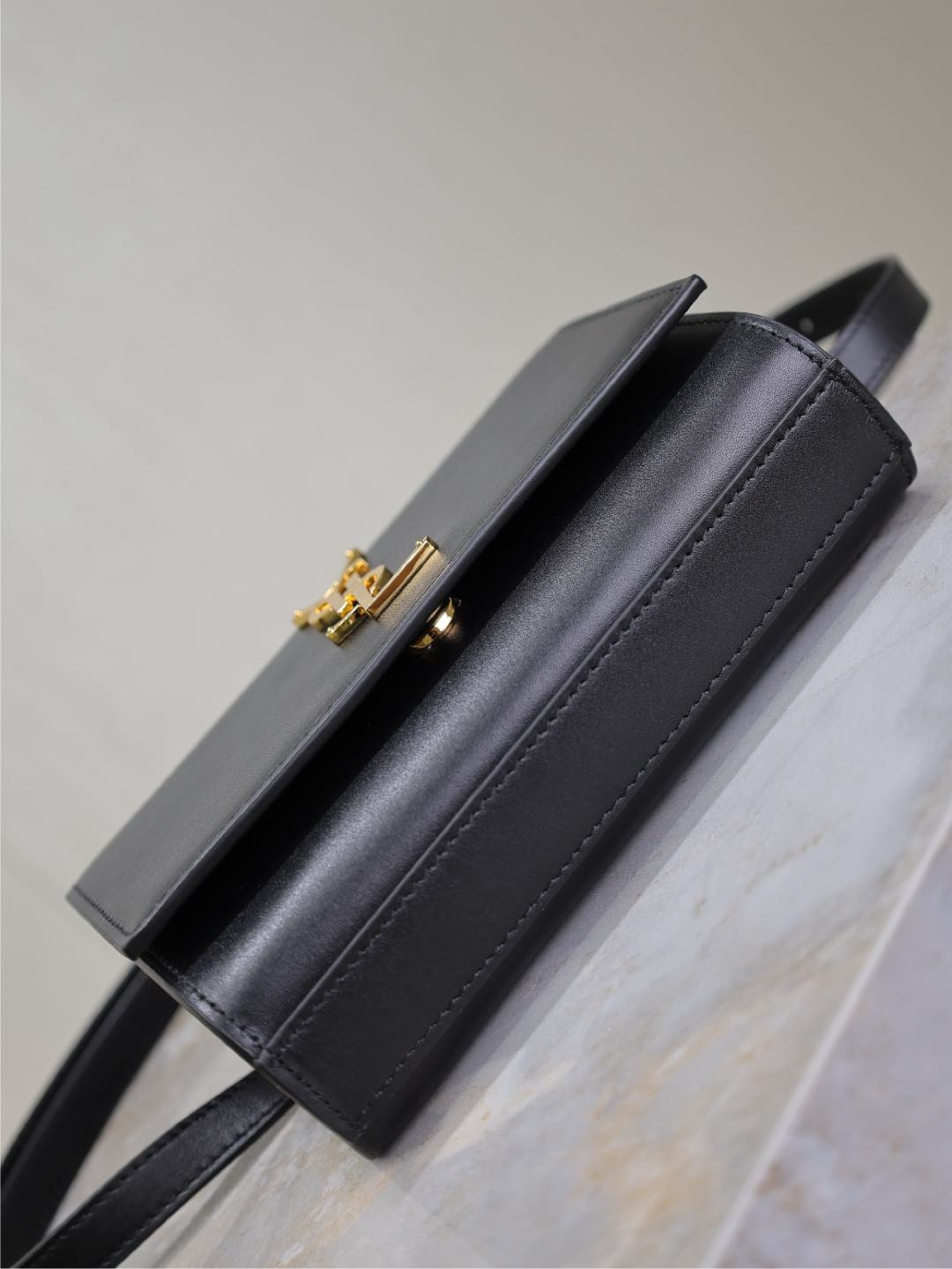 YSL kate belt bag in grain de poudre-embossed leather 18x12x4.5cm - Image 8