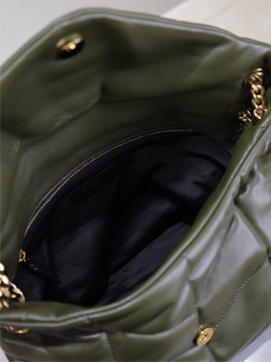 YSL LOULOU PUFFER MEDIUM IN NAPPA LEATHER 35x23x13.5cm - Image 10