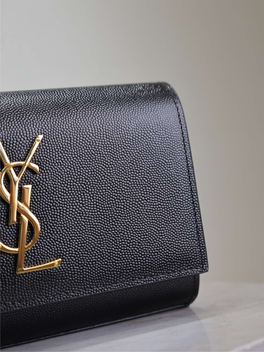 YSL kate belt bag in grain de poudre-embossed leather 18x12x4.5cm - Image 11