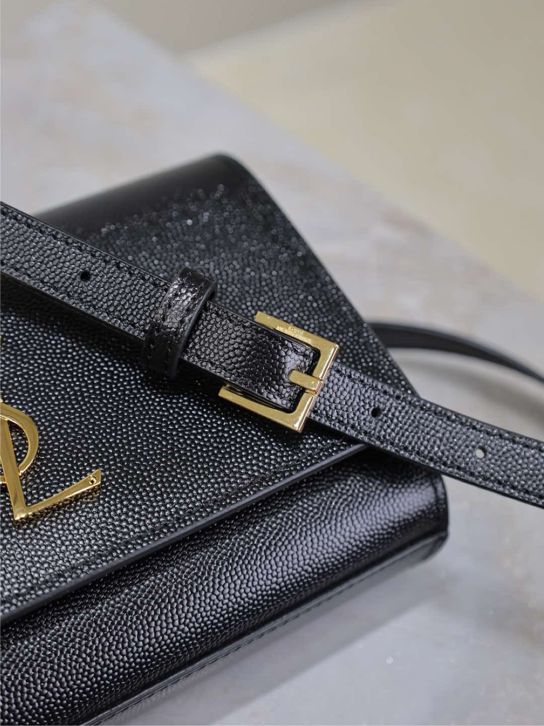YSL kate belt bag in grain de poudre-embossed leather 18x12x4.5cm - Image 13