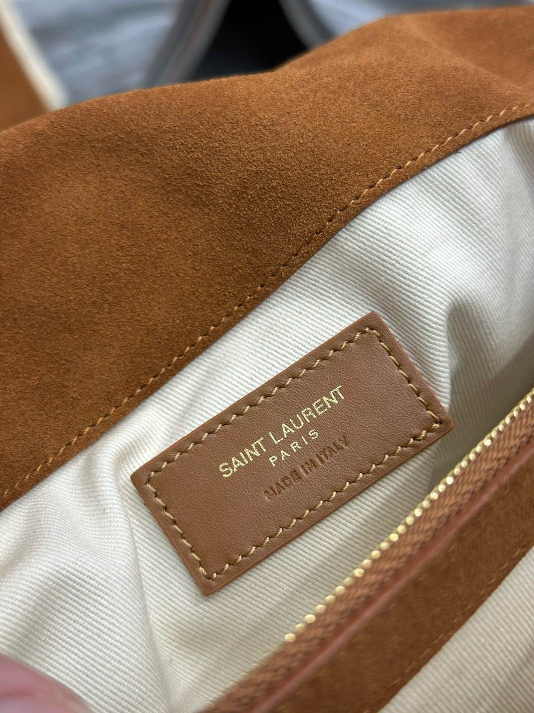 YSL Jamie Large in Suede and Shearling 38*26*12cm - Image 16