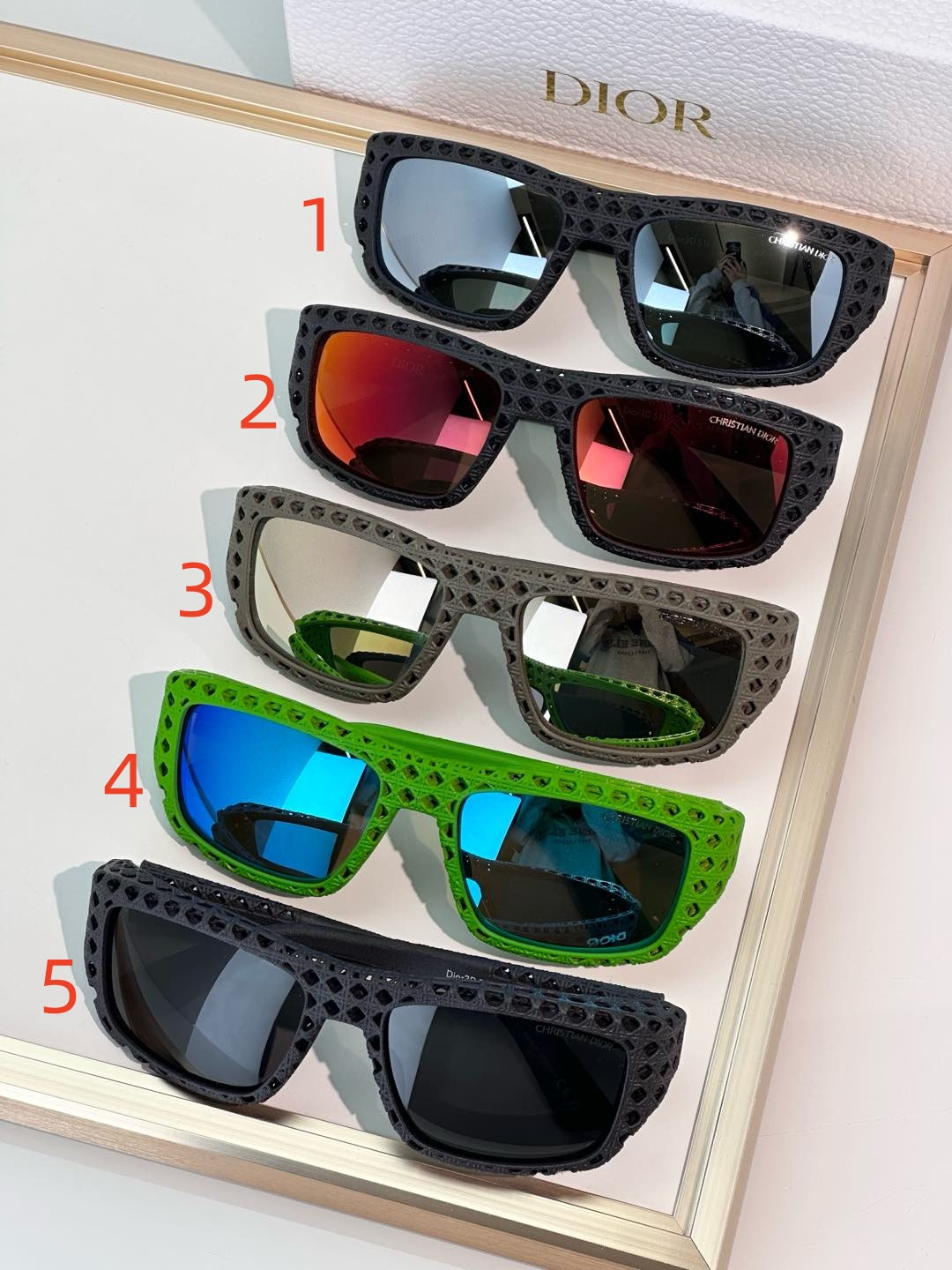 Dior Glasses 3D S1I 57-18-135 - Image 2