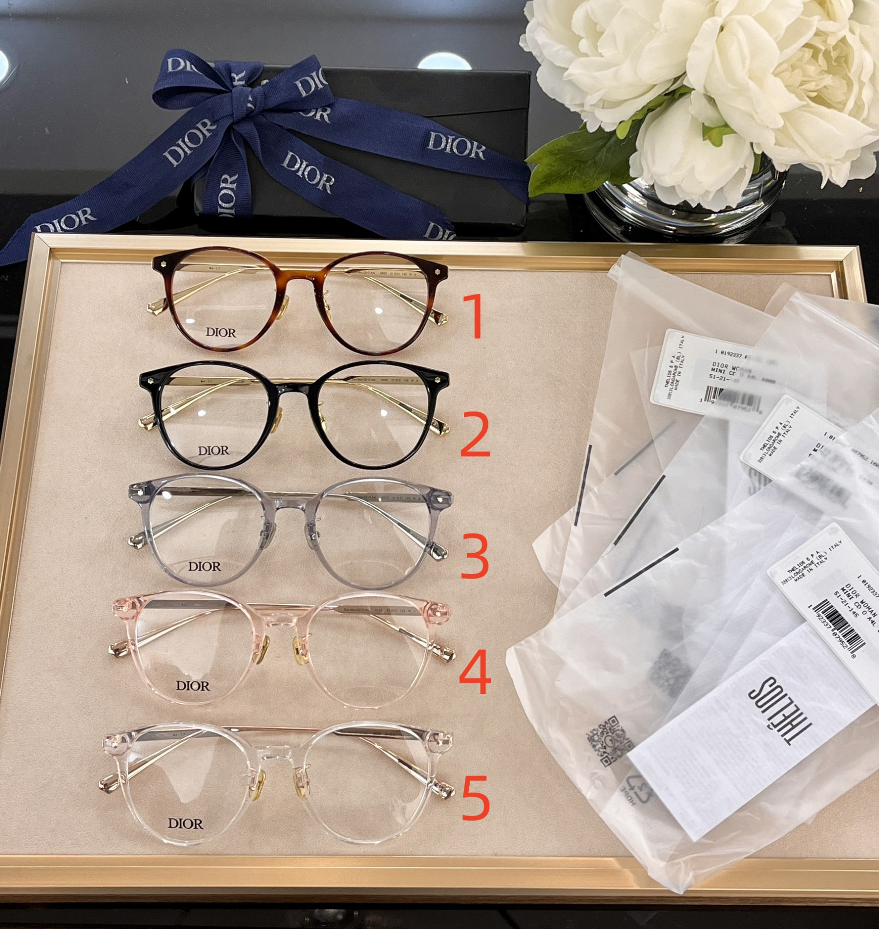 Dior Glasses mini CD O A4L 51-21-145 - Image 2
