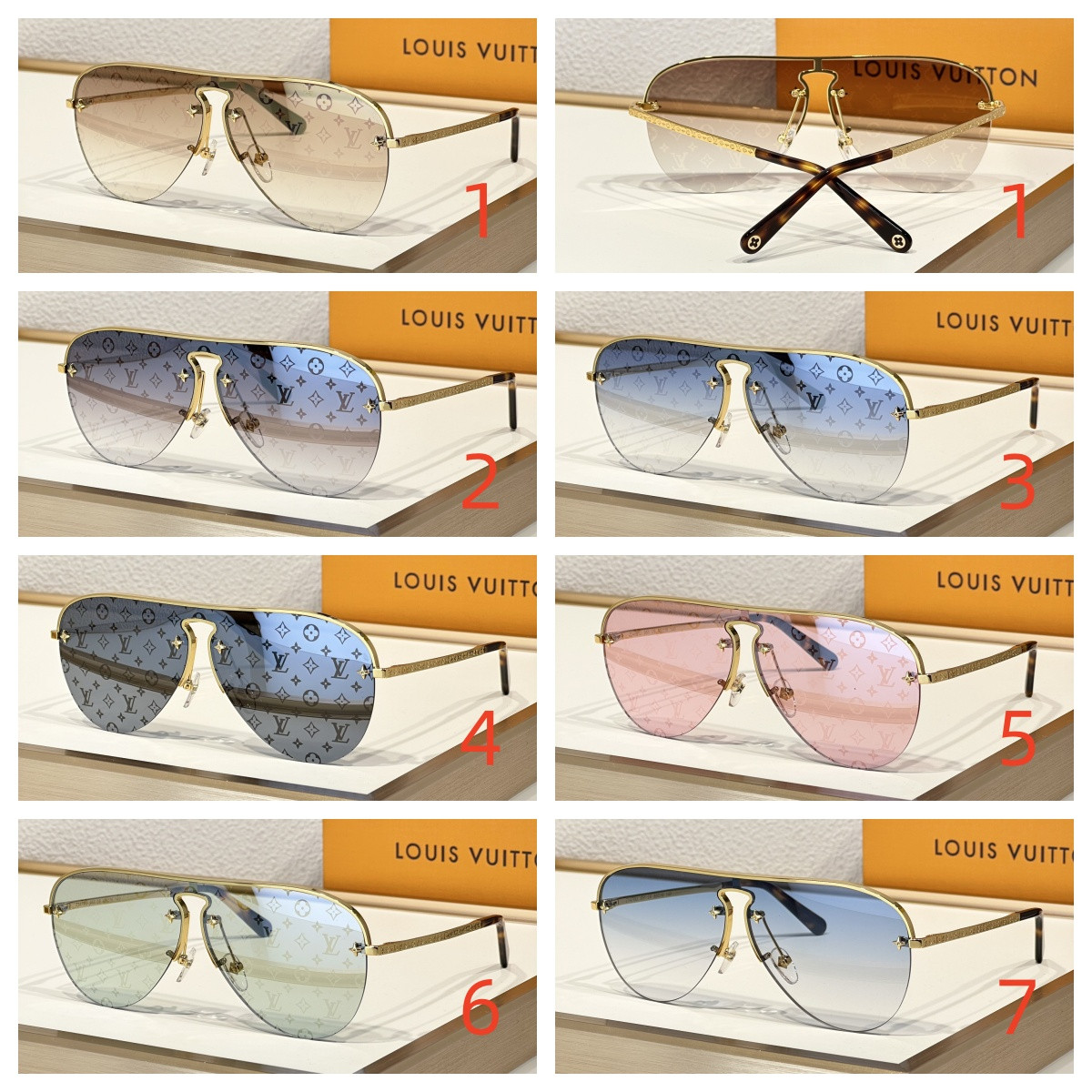 LV Glasses Z1467U Z1468U Z1470U Z1472U 60-16-140 - Image 2