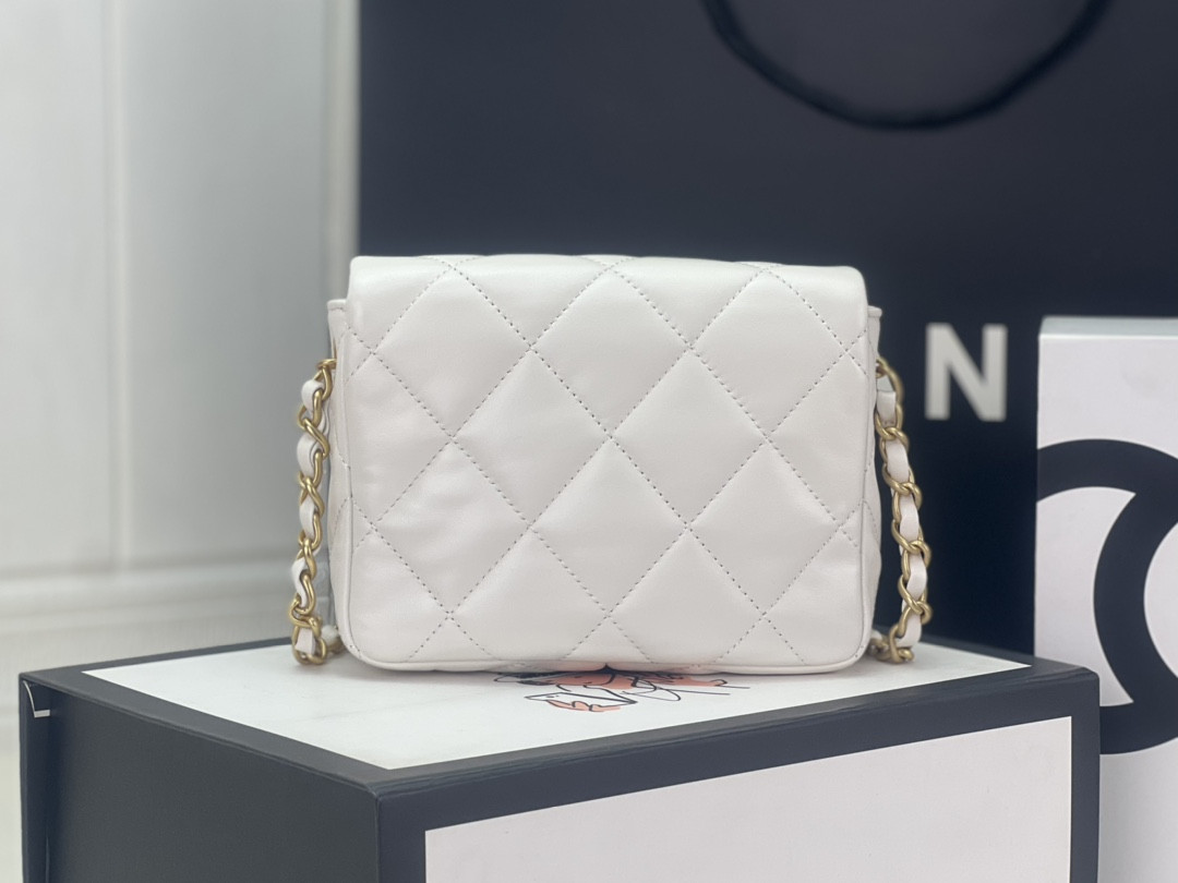 Chanel FLAP HANDBAG CF 18x13.5x5.5cm - Image 3