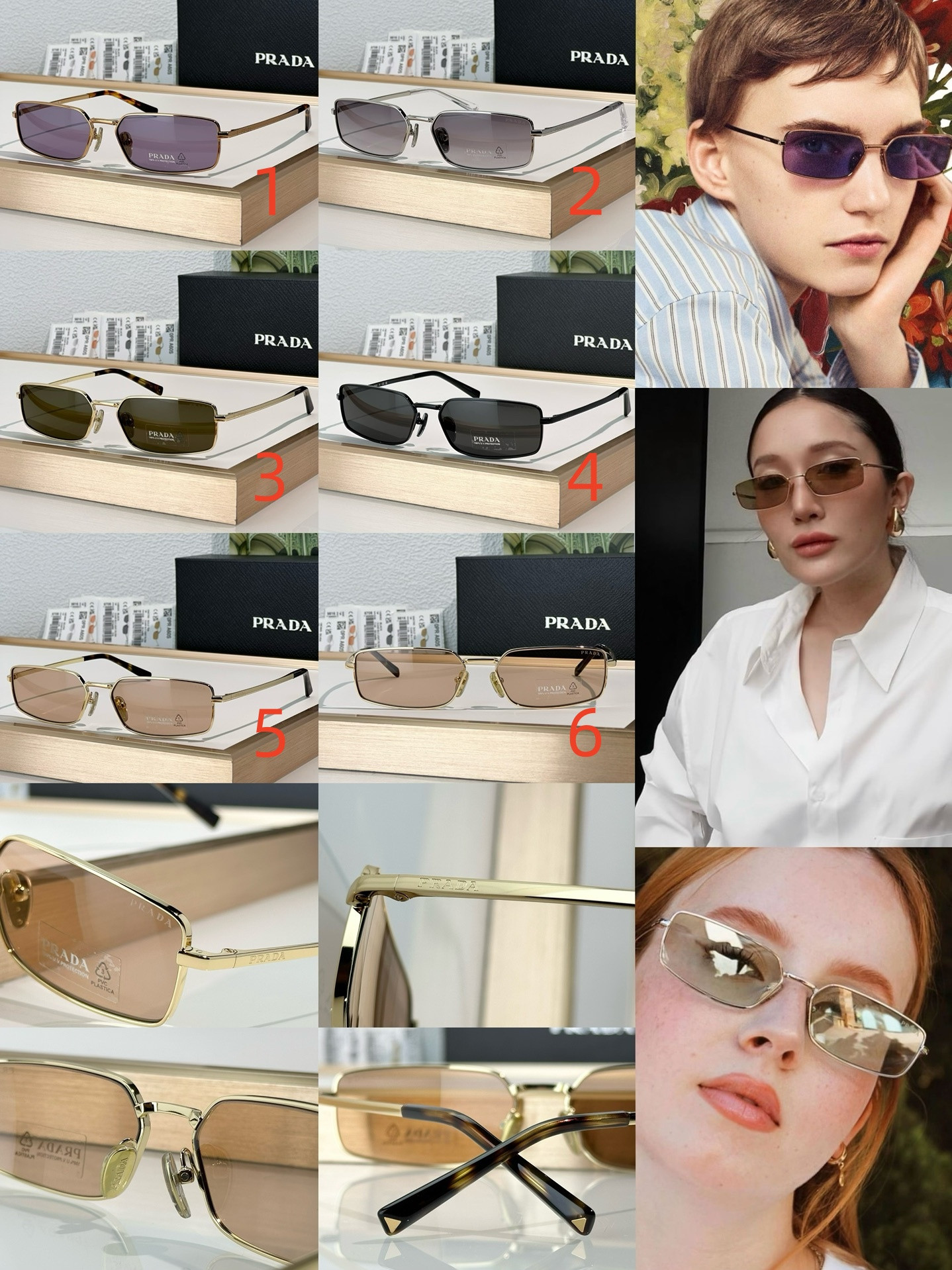 Prada Glasses SPRA60S 59-16-140 - Image 2