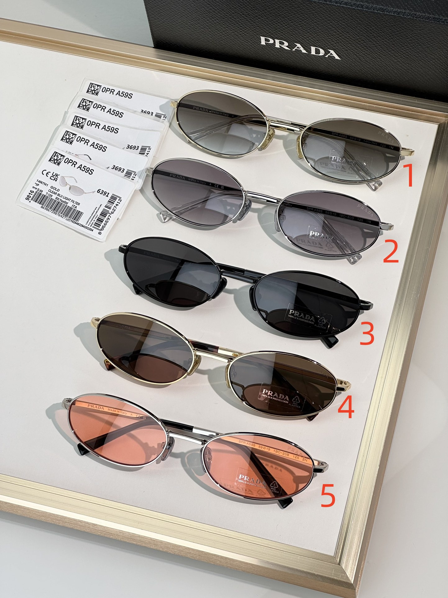 Prada Glasses SPRA59S 59-19-125