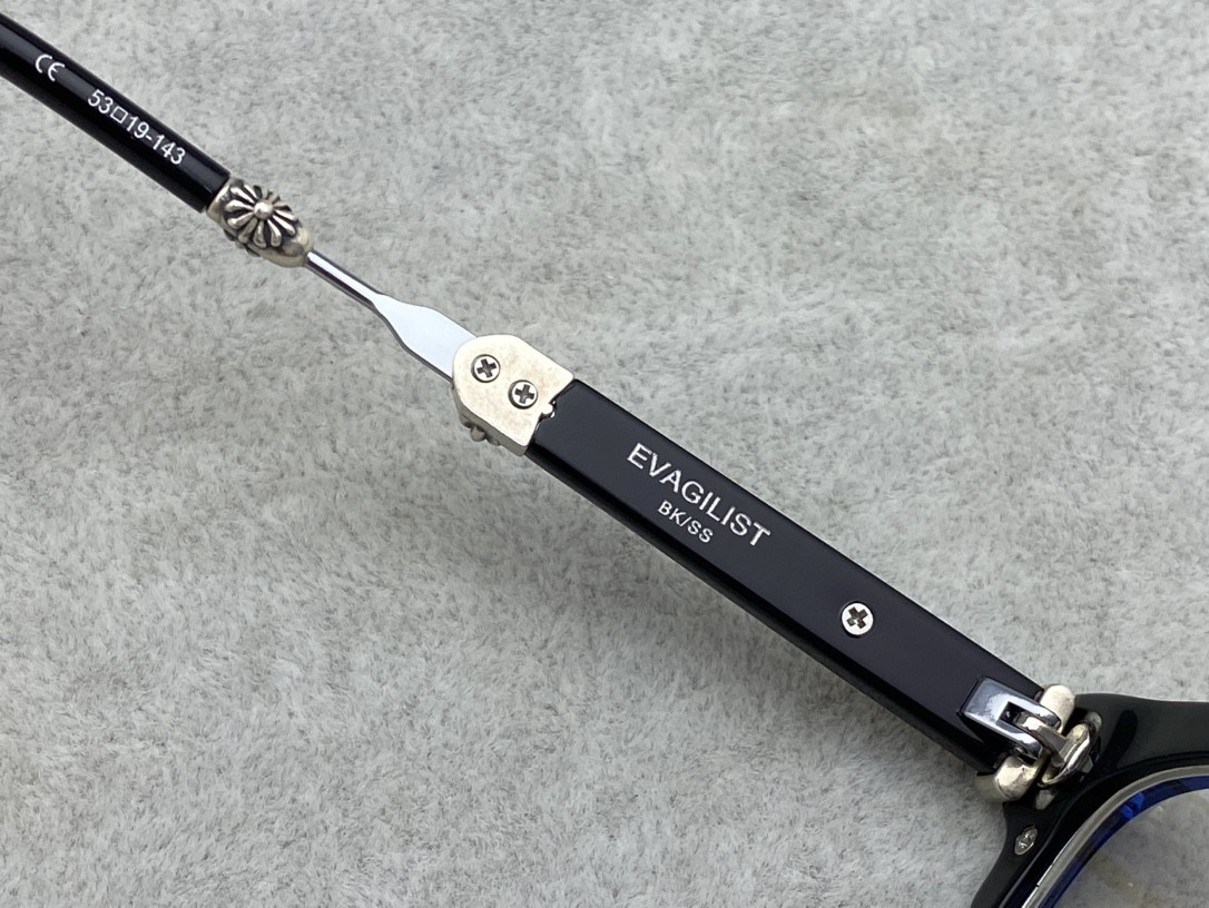 Chrome Hearts Glasses BKSS 53-19-143 - Image 6