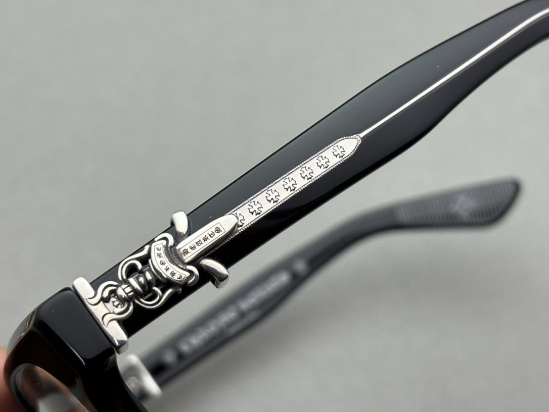 Chrome Hearts Glasses BK 54-19-152 - Image 8