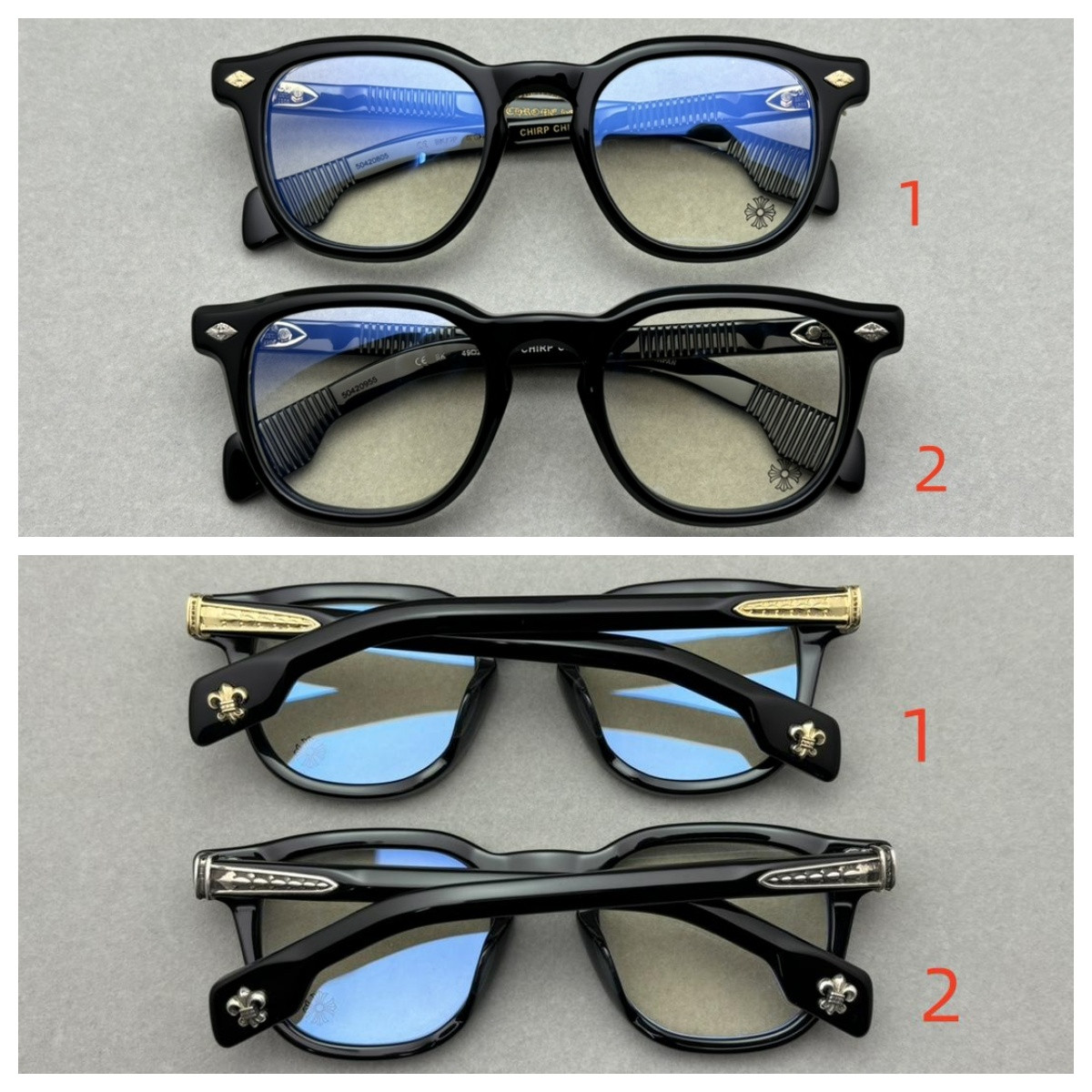 Chrome Hearts Glasses BKGP 49-23-141 - Image 2
