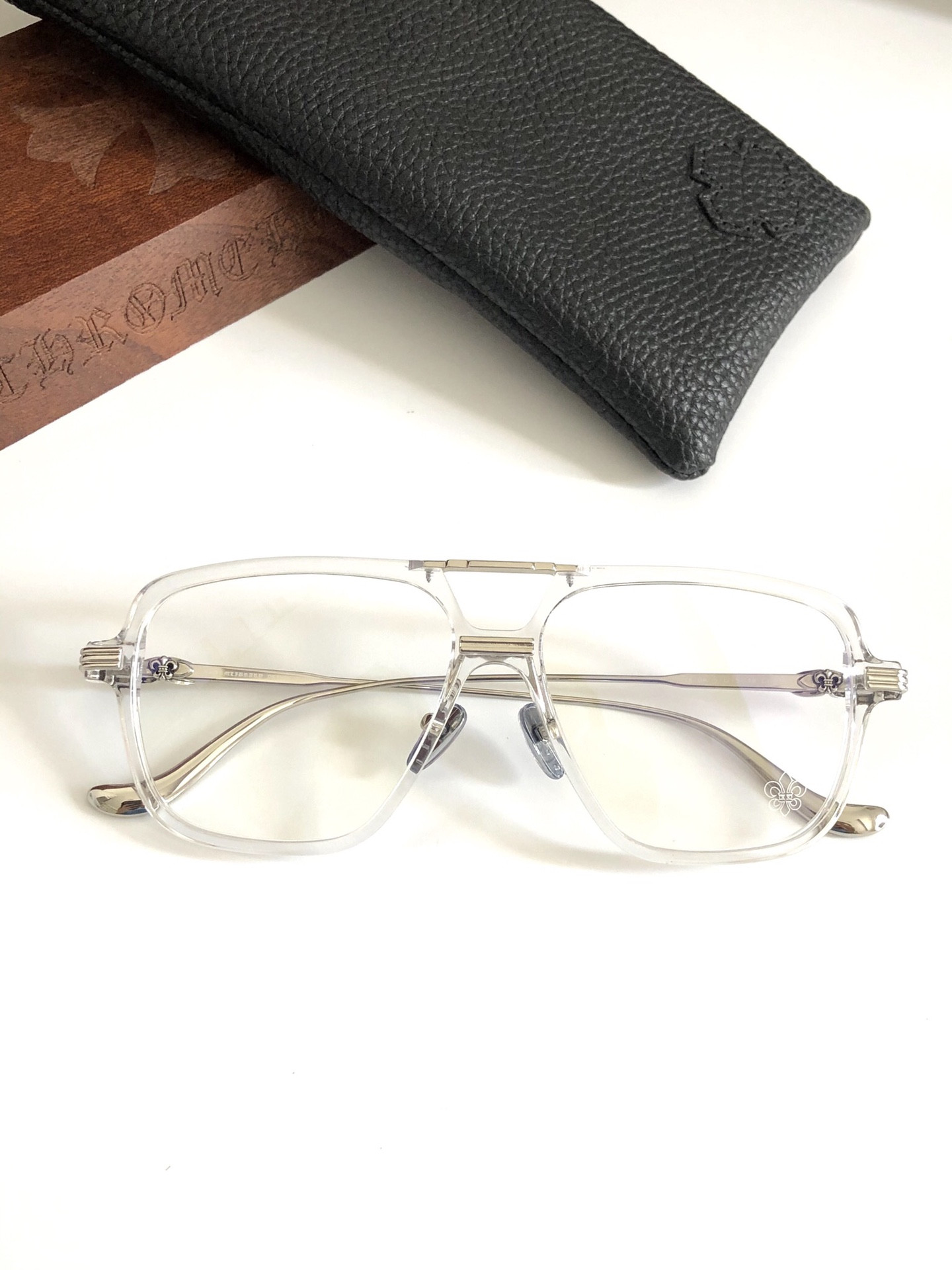 Chrome Hearts Glasses CH8182 57-15-148 - Image 13