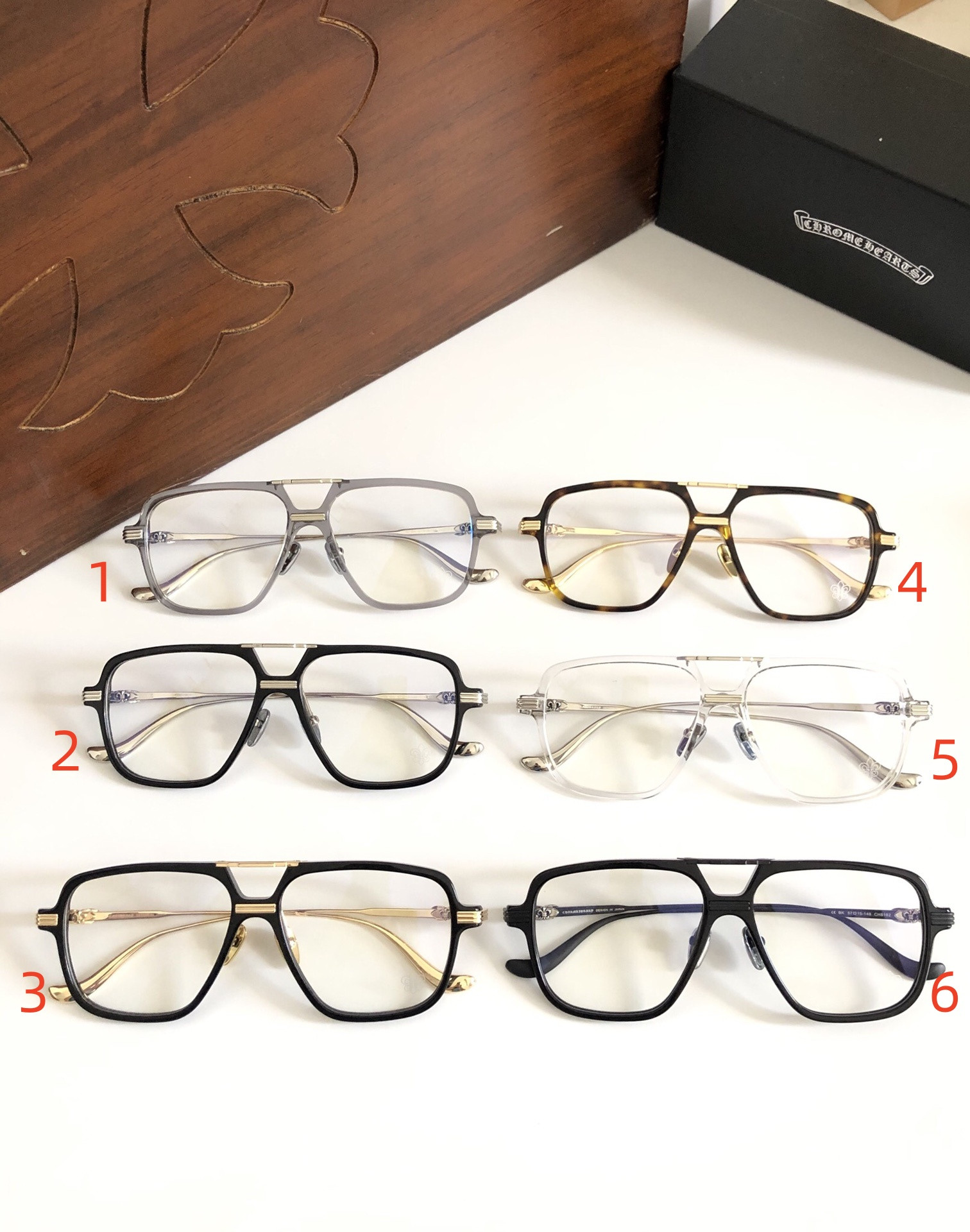 Chrome Hearts Glasses CH8182 57-15-148 - Image 2