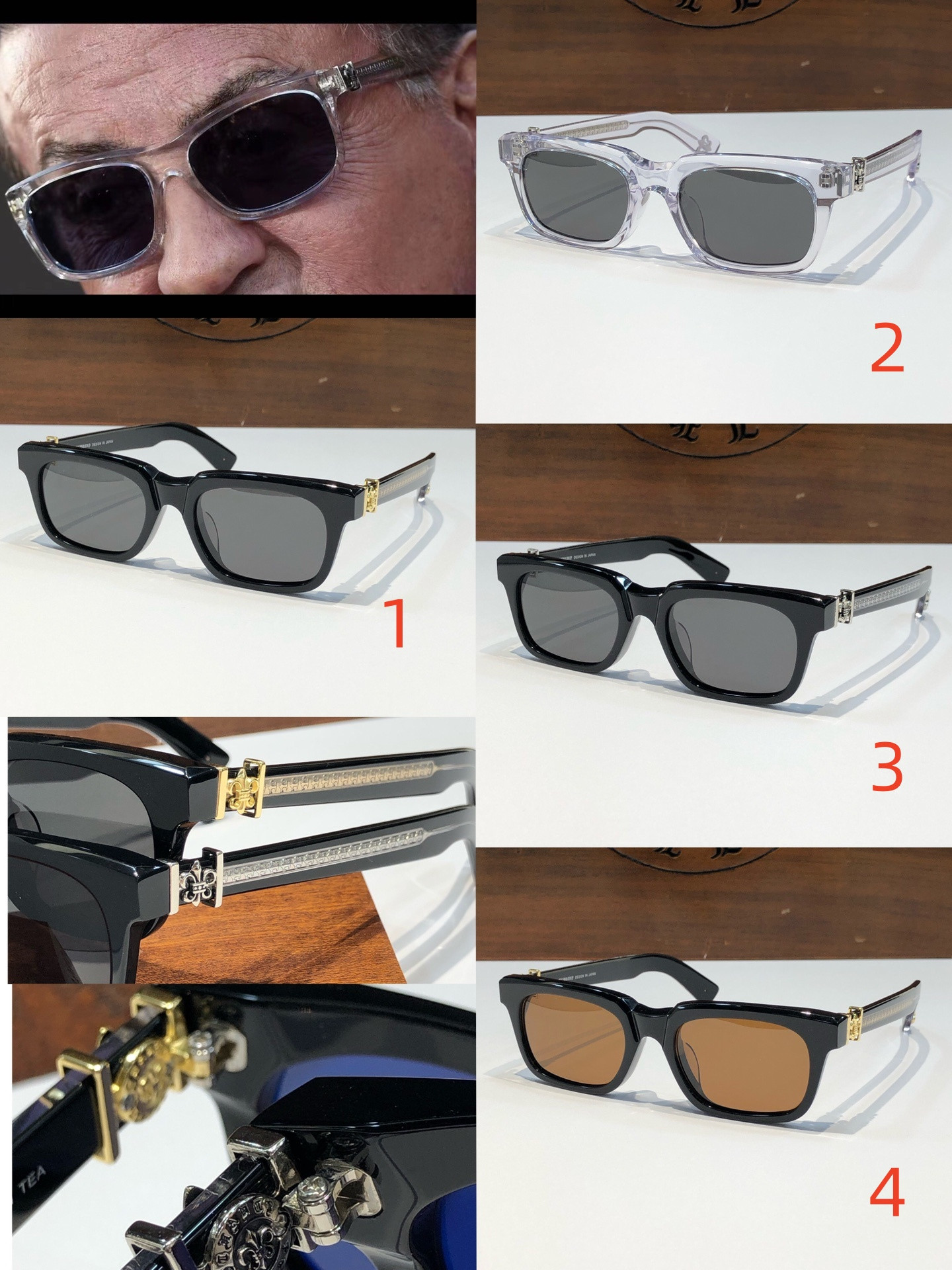 Chrome Hearts Glasses SEE YOU IN TEA Polarized - Image 2