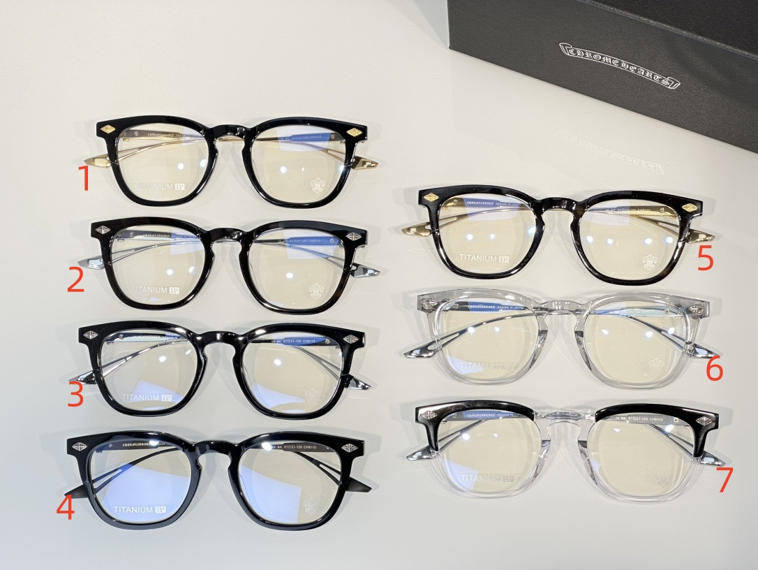 Chrome Hearts Glasses CH8110 51-21-150 - Image 2