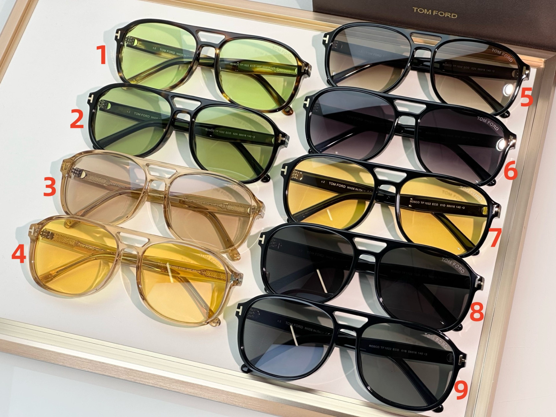 Tom Ford Glasses Resco 1022 58-12-140 - Image 2