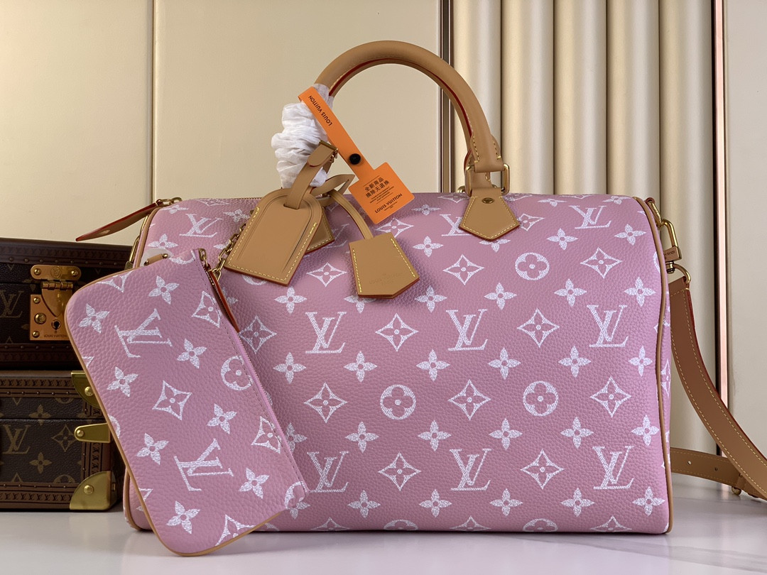 LV Speedy P9 Bandoulière 40 Candy Pink M13918 (40*26*23cm) - Image 2