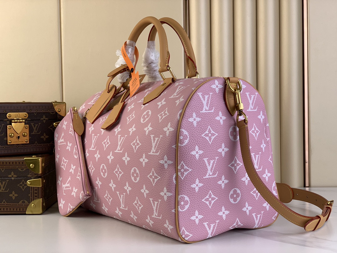 LV Speedy P9 Bandoulière 40 Candy Pink M13918 (40*26*23cm) - Image 3