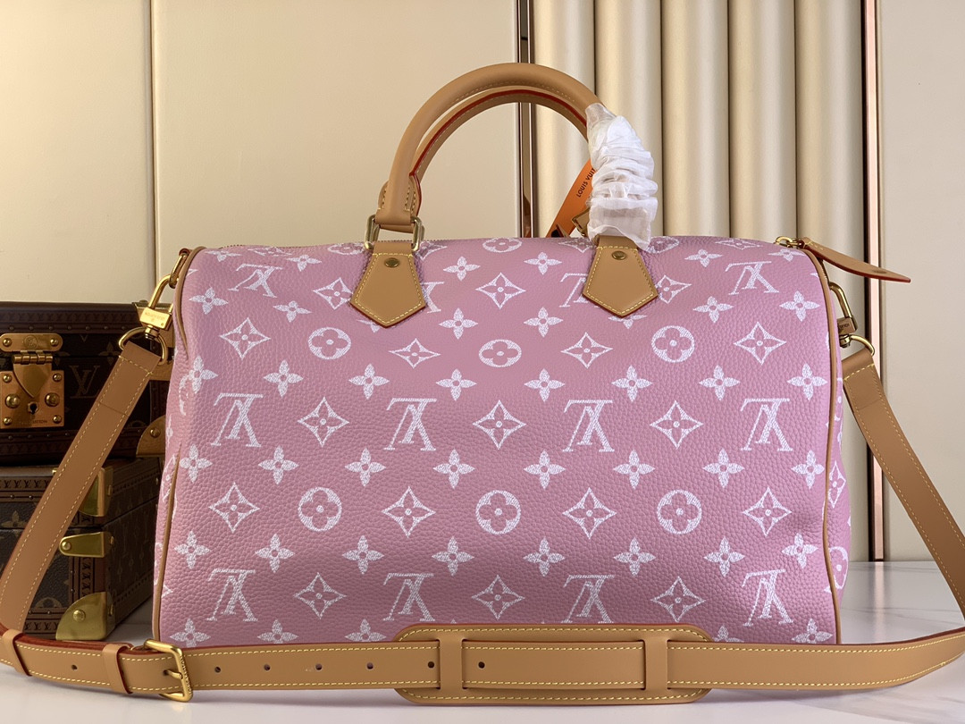 LV Speedy P9 Bandoulière 40 Candy Pink M13918 (40*26*23cm) - Image 4