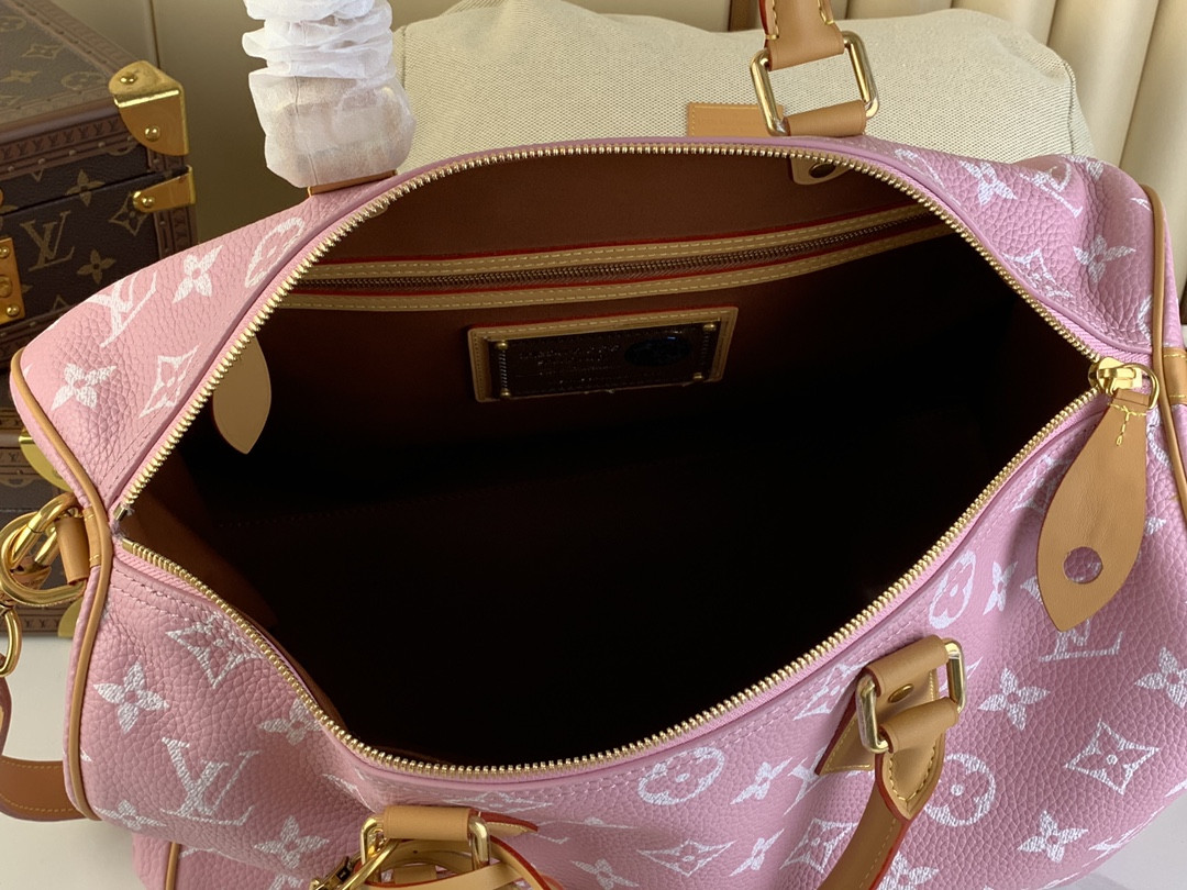 LV Speedy P9 Bandoulière 40 Candy Pink M13918 (40*26*23cm) - Image 6