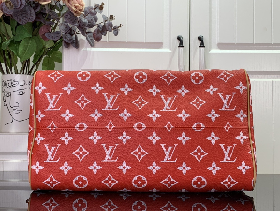 LV Speedy P9 Bandoulière 40 Red M24420 40 x 26 x23cm - Image 5