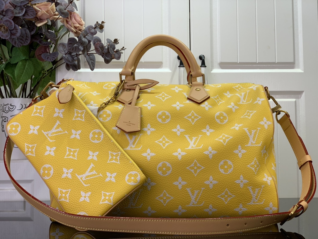 LV Speedy P9 Bandoulière 40 Jaune Mat M24419 40 x 26 x23cm - Image 2
