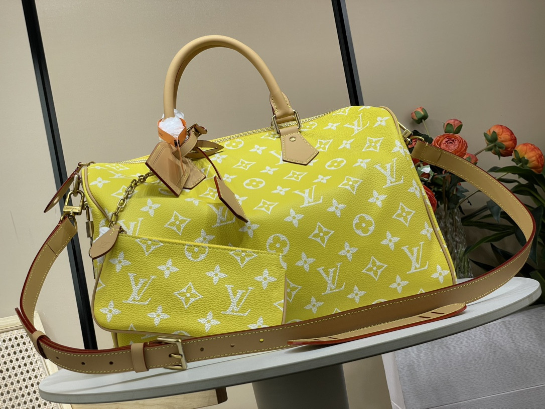 LV Speedy P9 Bandoulière 40 Lemonade M13920 (40*26*23cm) - Image 2