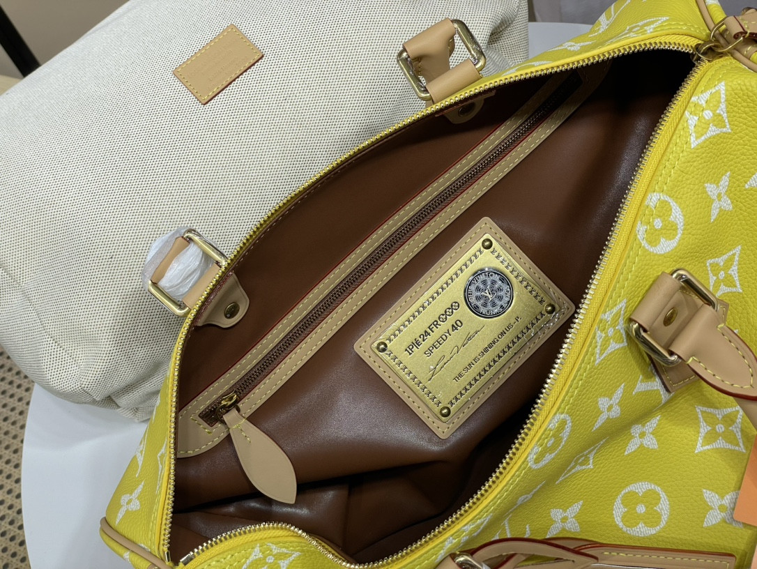 LV Speedy P9 Bandoulière 40 Lemonade M13920 (40*26*23cm) - Image 6