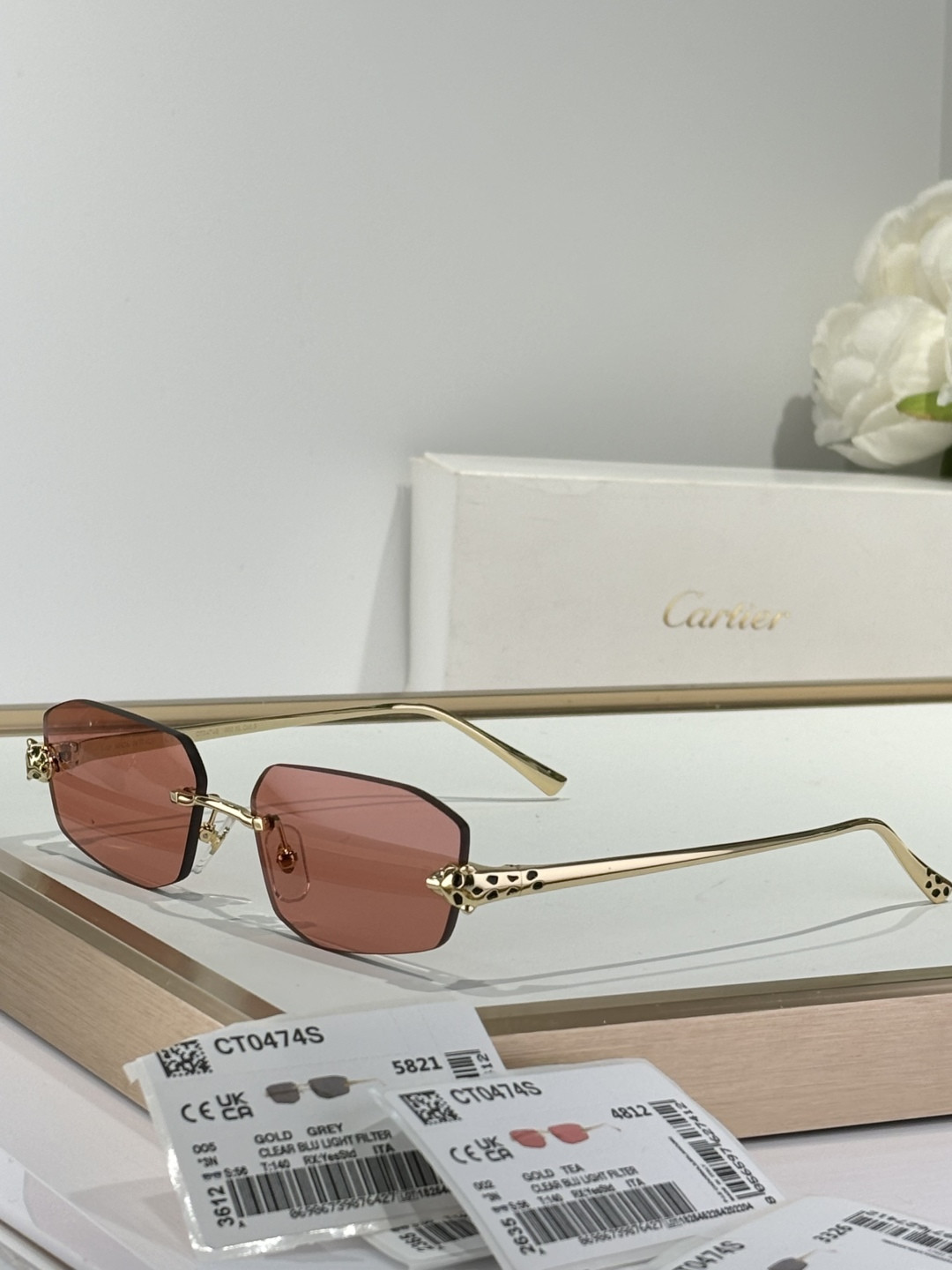Cartier Glasses CT0474S 56-18-145 - Image 8