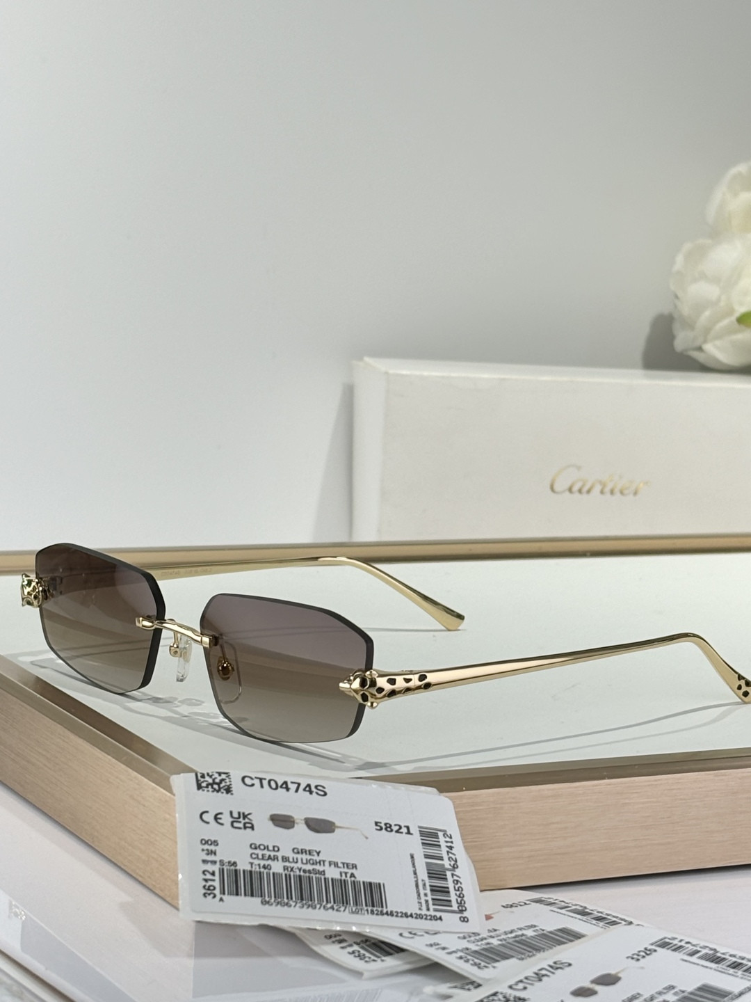 Cartier Glasses CT0474S 56-18-145 - Image 9