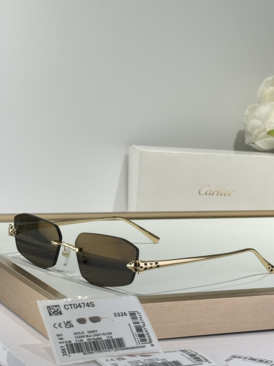 Cartier Glasses CT0474S 56-18-145 - Image 5