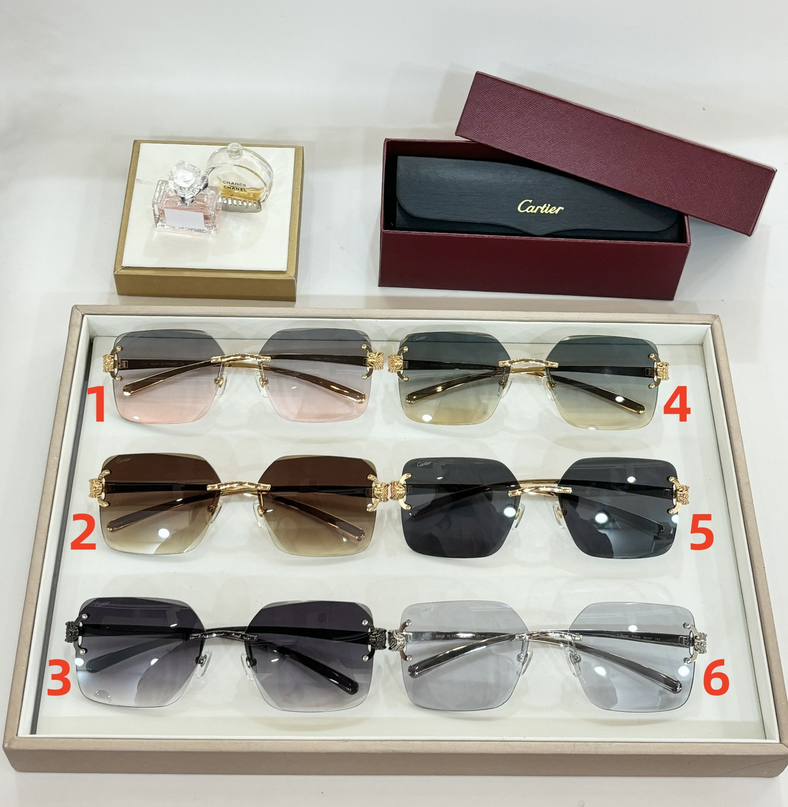 Cartier Glasses CT0647 60-17-145 - Image 2